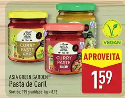 ALDI Asia green garden pasta de caril promoção