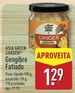 ALDI asia green garden gengibre fatiado promoção