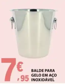 E.Leclerc balde para gelo em aço inoxidável promoção