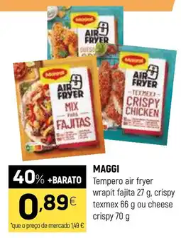 Coviran Maggi tempero air fryer wrapit fajita promoção