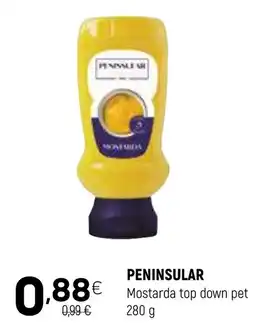 Coviran Peninsular mostarda top down pet promoção