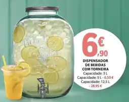 E.Leclerc Dispensador de bebidas com torneira promoção