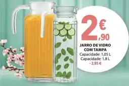 E.Leclerc Jarro de vidro com tampa promoção