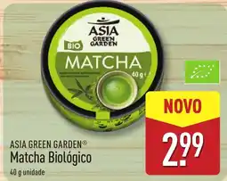 ALDI Asia green garden matcha biológico promoção