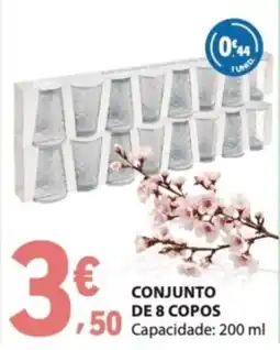 E.Leclerc Conjunto de 8 copos promoção
