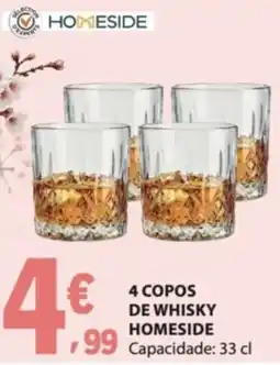 E.Leclerc 4 copos de whisky homeside promoção