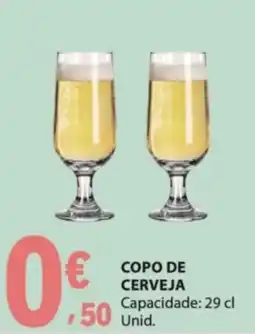 E.Leclerc Copo de cerveja promoção
