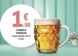 E.Leclerc caneca cerveja promoção