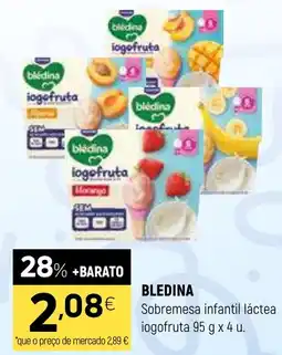 Coviran bledina sobremesa infantil láctea iogofruta promoção