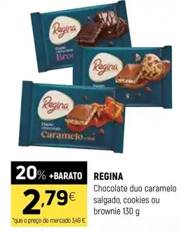 Coviran Regina chocolate duo caramelo salgado, cookies ou brownie promoção