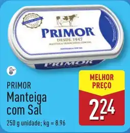ALDI Primor manteiga com sal promoção