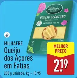 ALDI Milhafre Queijo dos Açores em Fatias promoção