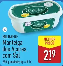 ALDI Milhafre manteiga dos açores com sal promoção