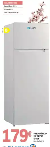 E.Leclerc Frigorífico 2 portas e-kly promoção