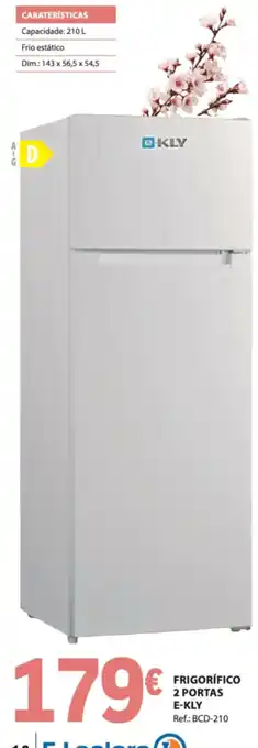 E.Leclerc Frigorífico 2 portas e-kly promoção