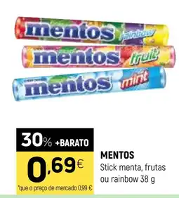 Coviran mentos stick menta, frutas ou rainbow promoção