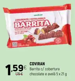 Coviran Coviran barrita c/ cobertura chocolate e avelã promoção
