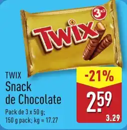 ALDI Twix Snack de Chocolate promoção
