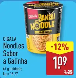 ALDI Cigala Noodles Sabor a Galinha promoção