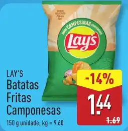 ALDI Lay's Batatas Fritas Camponesas promoção