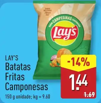 ALDI Lay's Batatas Fritas Camponesas promoção