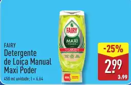 ALDI Fairy detergente de loiça manual maxi poder promoção