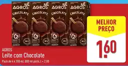 ALDI Agros leite com chocolate promoção