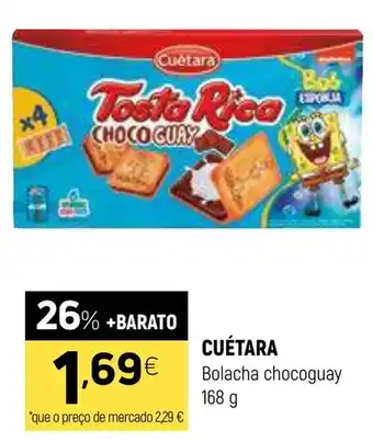 Coviran Cuétara bolacha chocoguay promoção