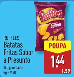 ALDI Ruffles Batatas Fritas Sabor a Presunto promoção