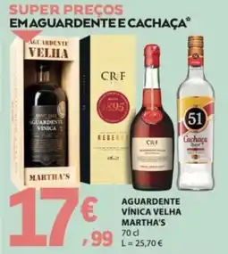 E.Leclerc Aguardente Vínica Velha Martha's promoção