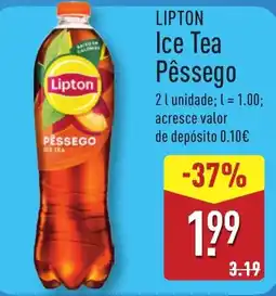 ALDI Lipton ice tea pêssego promoção