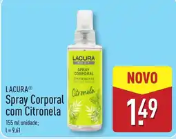 ALDI Lacura spray corporal com citronela promoção