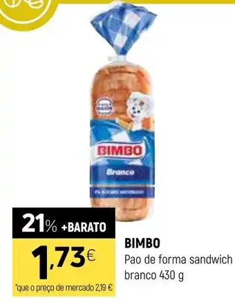 Coviran Bimbo Pao de forma sandwich branco promoção