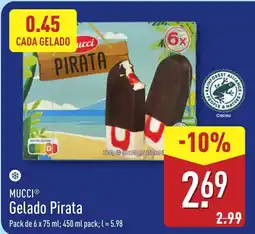 ALDI Mucci gelado pirata promoção