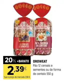 Coviran Oroweat pão 12 cereais e sementes ou de forma de centeio promoção