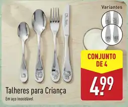 ALDI Talheres para Criança promoção