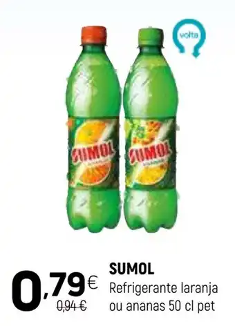 Coviran sumol refrigerante laranja ou ananas promoção