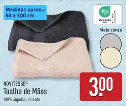 ALDI Toalha de Mãos Novitesse promoção