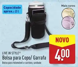 ALDI Live in style® bolsa para copo/ garrafa promoção