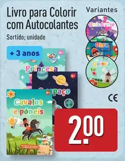 ALDI Livro para Colorir com Autocolantes promoção