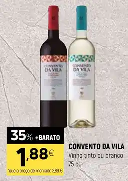 Coviran convento da vila vinho tinto ou branco promoção
