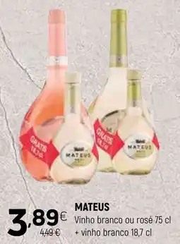 Coviran mateus vinho branco ou rosé promoção