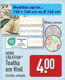 ALDI Home creation toalha em vinil promoção