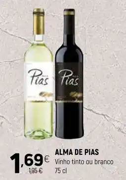 Coviran Alma de Pias Vinho tinto ou branco promoção