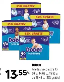 Coviran Dodot fraldas seco extra t3 promoção