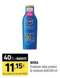 Coviran nivea protector solar protect & moisture fp30 promoção