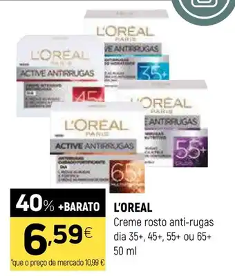 Coviran L'oreal creme rosto anti-rugas promoção