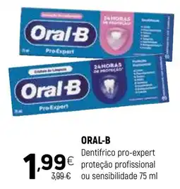 Coviran oral-b dentífrico pro-expert proteção profissional ou sensibilidade promoção