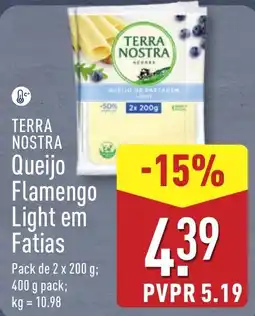 ALDI terra nostra queijo flamengo light em fatias promoção
