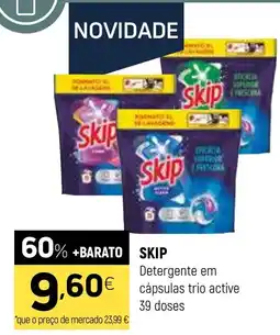 Coviran skip detergente em cápsulas trio active promoção